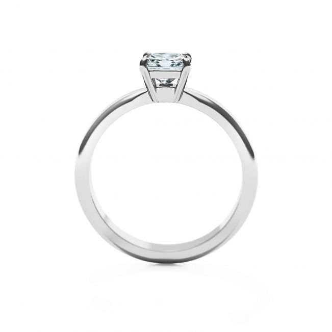 Classico anello di fidanzamento con diamante taglio principessa - Foto 1