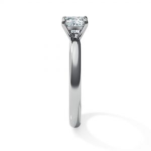 Classico anello di fidanzamento con diamante taglio principessa - Foto 2