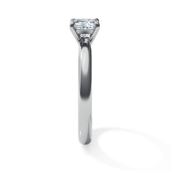 Classico anello di fidanzamento con diamante taglio principessa,  Ingrandisci immagine 3
