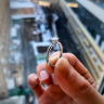 Classico anello di fidanzamento con diamante taglio principessa, Immagine 6