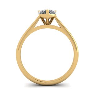 Anello Solitario Diamante Cuore Classico Oro Giallo - Foto 1