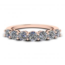 Eternal Seven Stone Diamond Ring in oro rosa 18 carati