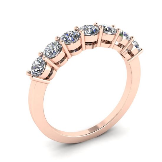 Eternal Seven Stone Diamond Ring in oro rosa 18 carati,  Ingrandisci immagine 4