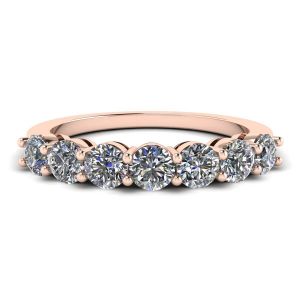 Eternal Seven Stone Diamond Ring in oro rosa 18 carati