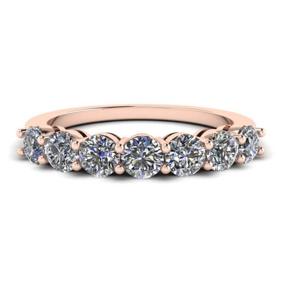 Eternal Seven Stone Diamond Ring in oro rosa 18 carati, Immagine 1