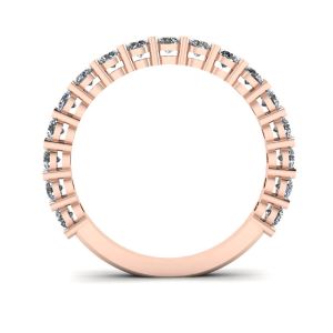 Anello con 17 diamanti in oro rosa 18 carati - Foto 1