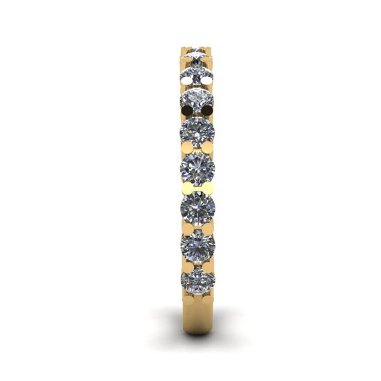 Anello con 17 diamanti in oro giallo 18 carati,  Ingrandisci immagine 3