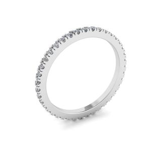Classico anello Eternity con diamanti piccoli - Foto 3