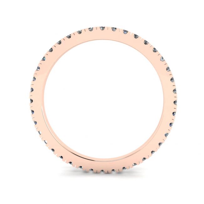 Classico Petite Diamond Eternity Anello in oro rosa 18 carati - Foto 1