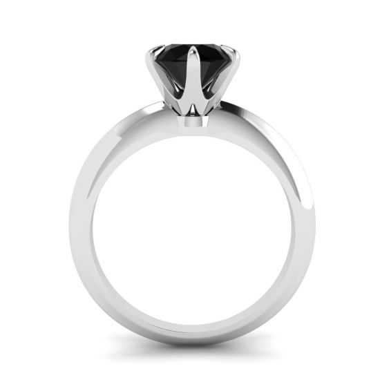 Anello di Fidanzamento con Diamante Nero da 1 carato,  Ingrandisci immagine 2