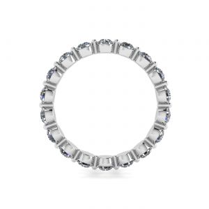 Anello Eternity con diamanti da 3 mm a griffe condivise - Foto 1
