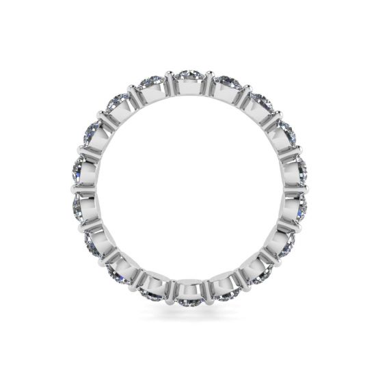 Anello Eternity con diamanti da 3 mm a griffe condivise,  Ingrandisci immagine 2
