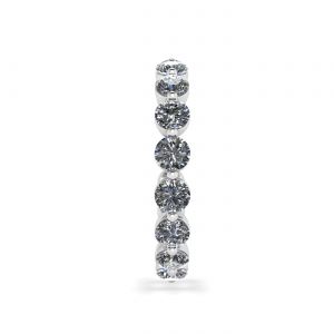 Anello Eternity con diamanti da 3 mm a griffe condivise - Foto 2