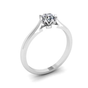 Anello di fidanzamento con diamante di loto - Foto 3