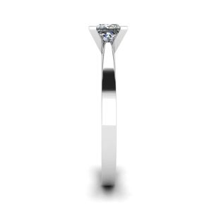 Anello con diamanti a taglio principessa in stile futuristico - Foto 2