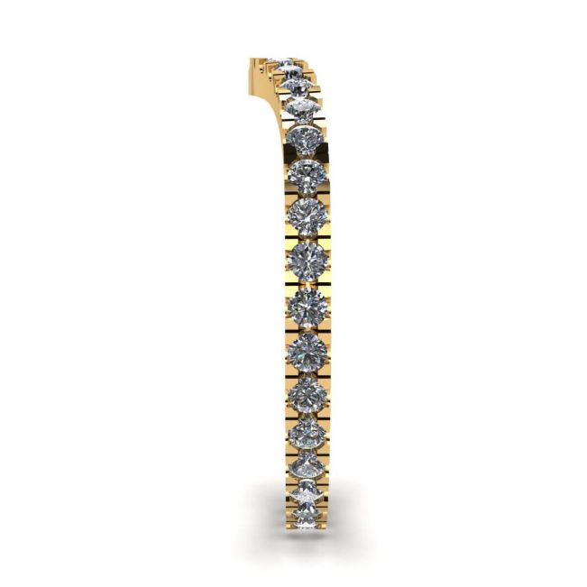 Fascia Eternity con diamanti ricurvi in oro giallo - Foto 2