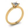 Anello di fidanzamento in oro misto con Princess Diamond, Immagine 4