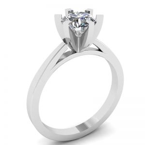 Anello di diamanti in oro bianco 18 carati per fidanzamento - Foto 3