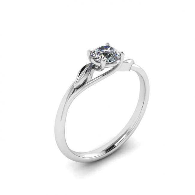 Anello di fidanzamento con diamante ispirato alla natura - Foto 3