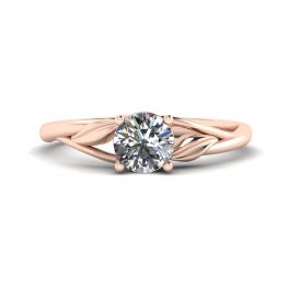 Anello di fidanzamento con diamante ispirato alla natura