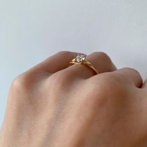 Anello di fidanzamento con diamante ispirato alla natura - Foto 2