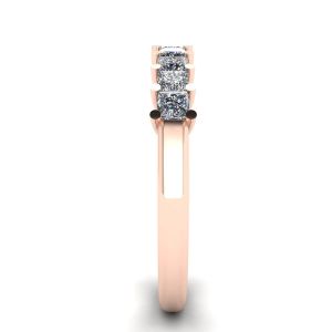 9 Square Princess Diamond Ring in oro rosa - Foto 2