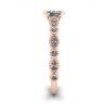 Anello in stile romantico con diamante ovale in oro rosa, Immagine 3
