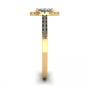 Anello Diamante Ovale Oro Giallo - Foto 2