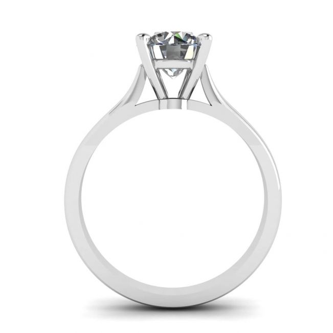 Classico anello di diamanti con un diamante - Foto 1