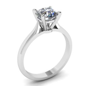 Classico anello di diamanti con un diamante - Foto 3