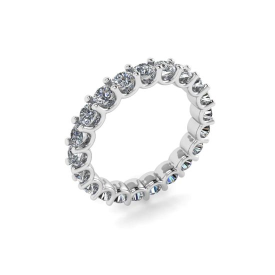 Fascia di diamanti dal design elegante per l'eternità,  Ingrandisci immagine 4