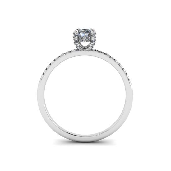 Anello con diamante ovale, More Image 0