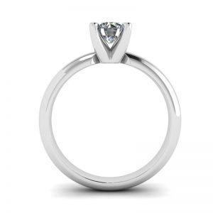 Anello con diamante solitario a forma di V - Foto 1