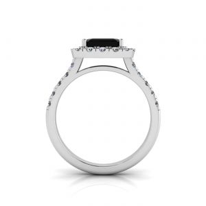 Principessa anello di diamanti neri - Foto 1