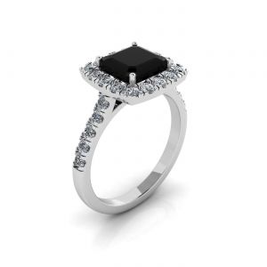 Principessa anello di diamanti neri - Foto 3