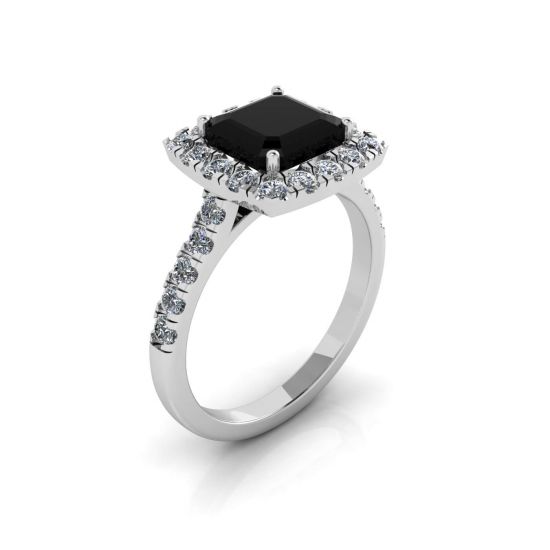 Principessa anello di diamanti neri,  Ingrandisci immagine 4