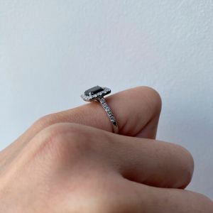 Principessa anello di diamanti neri - Foto 5