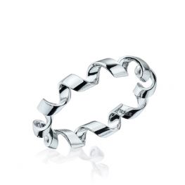 Anello in Oro Bianco 18K - Collezione Ruban