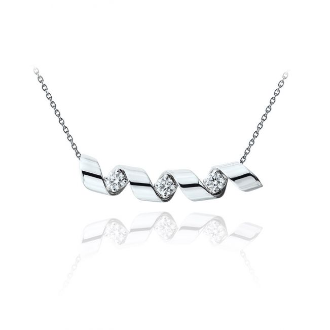 Collana Smile con 0,99 ct di Diamanti - Collezione Ruban