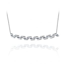 Collana Big Smile in Oro Bianco 18K - Collezione Ruban