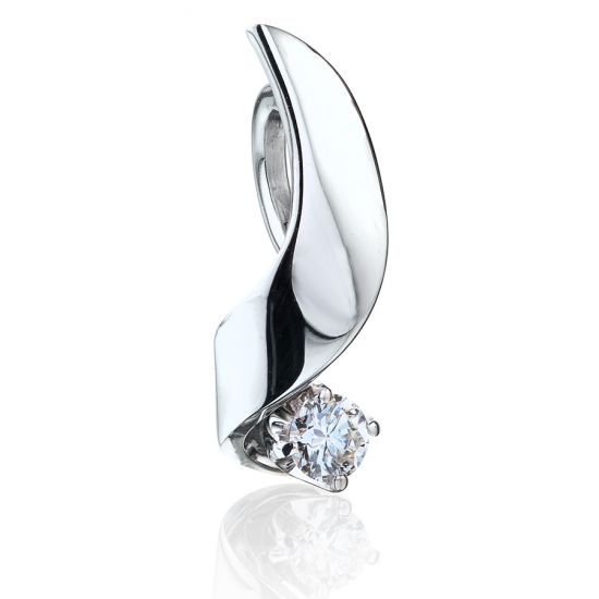 Pendente con Diamante 3 mm - Collezione Ruban,  Ingrandisci immagine 3