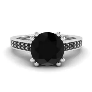 Anelli con diamante nero